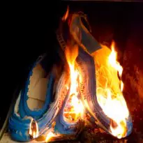 burning the remains of blue 97s